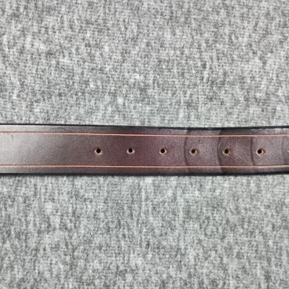 Handmade Latigo Leather Belt Men 33 Brown Heavy Duty Artisan Heritage Utility - Picture 8 of 10
